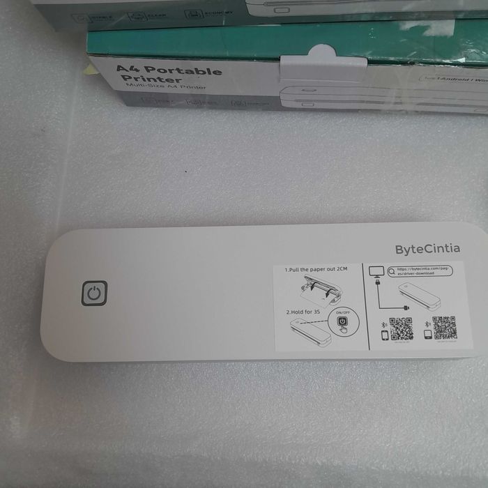 Портативний бездротовий термопринтер етикеток D80 Thermal Printer (Bluetooth)