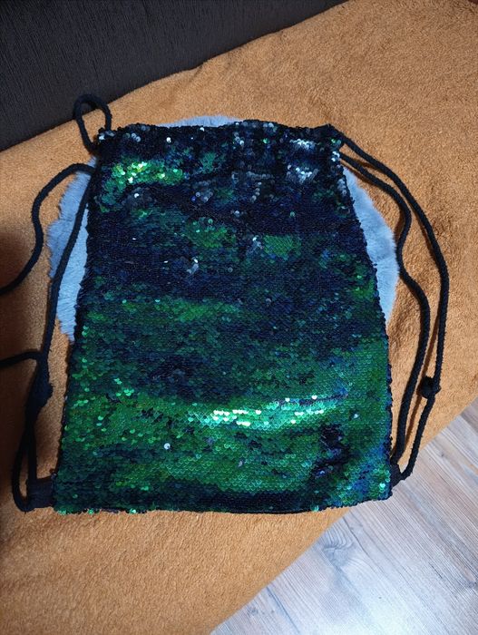 Worek plecak w cekiny