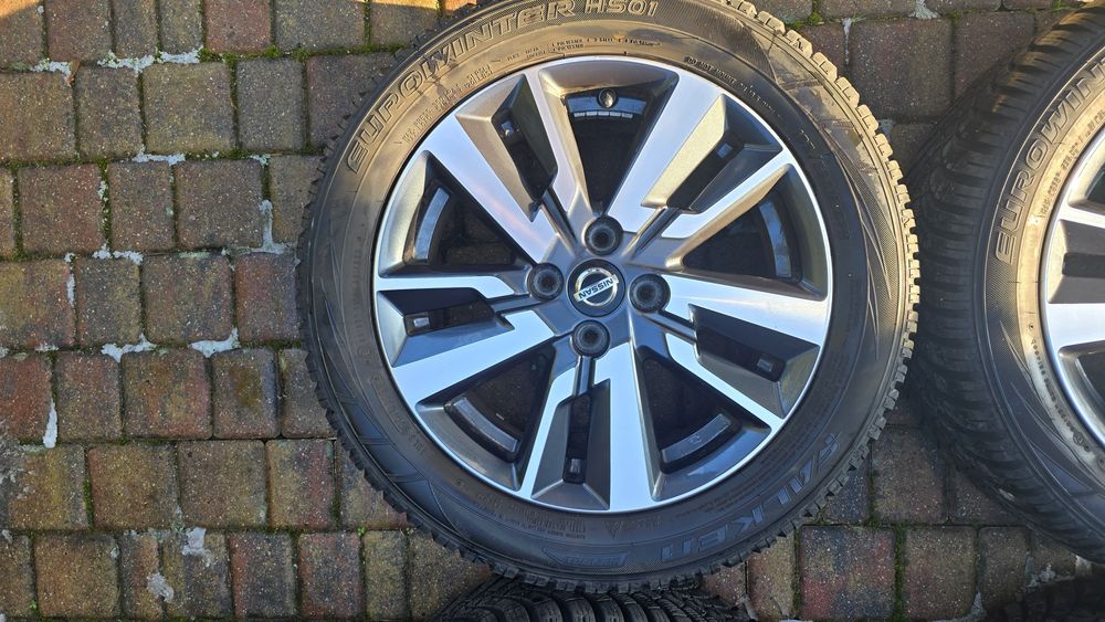 Komplet  kół koła  felgi 16" Nissan Micra k14 opony zimowe 195/55/16
