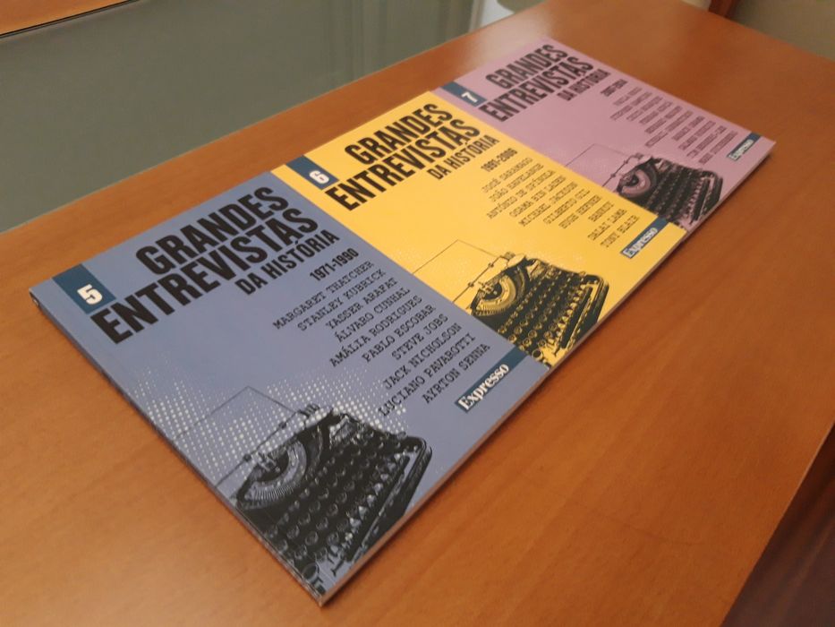 Colecção "Grandes Entrevistas da História" do Expresso (volumes 5/6/7)
