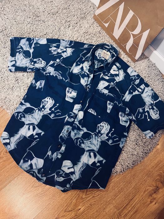 Koszula meska biebieska rozm L hugo boss