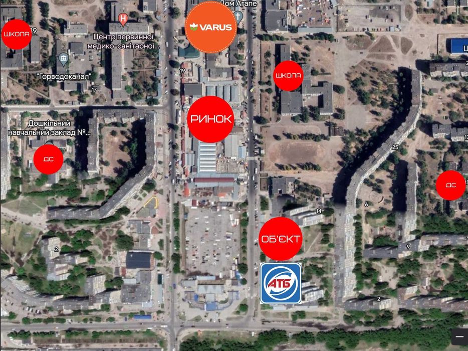 Оренда 31 м2 - м. Кам'янське, бул.Будівельників 8г (ТЦ Будівельник)