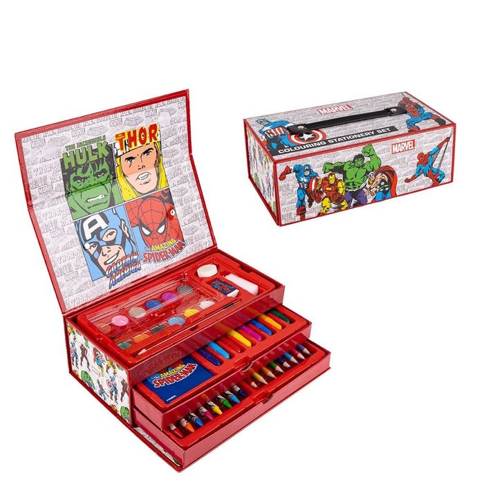 Skrzyneczka walizka Avengers z przyborami zestaw plastyczny