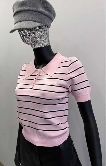 Поло 1Miu 1miu рожева та жовта