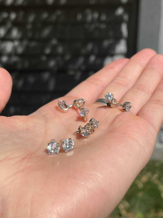 Сережки срібло пусети, гвоздики