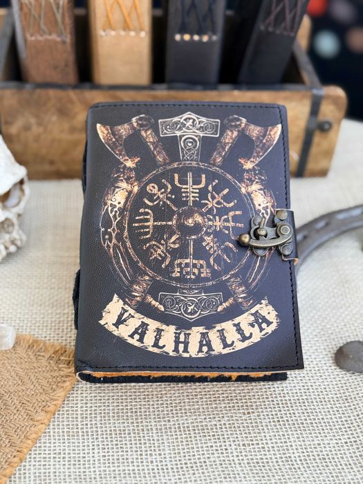 Notatnik Valhalla Vegvisir runy wikingowie grymuar fantasy viking
