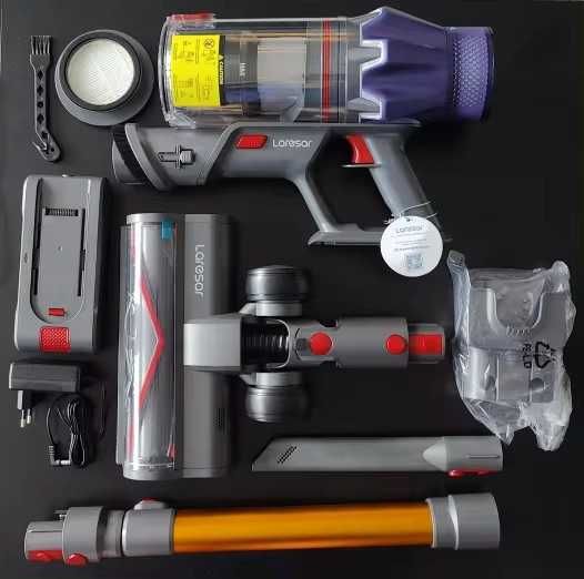 Odkurzacz Bezprzewodowy Laresar V7 500W Moc 50KPA, Wymienny Akumulator