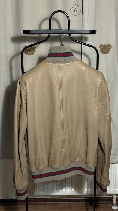 Шкіряний бомбер Gucci