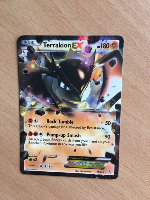 3 Cartas Pokémon Holográficas Raras (Terrakion).