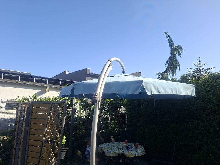 Parasol ogrodowy 3,5m Sun Garden niebieski
