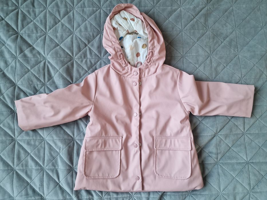 Zara kurtka dziewczęca wiosenna przeciwdeszczowa