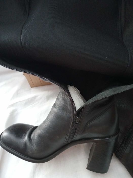 Сапоги  женские кожаные на овчине р  36. Сапоги кожаные  р  40