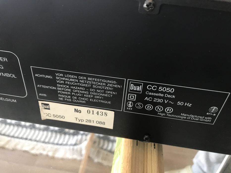 Stereo Cassette Deck Dual CC-5050 3 Heads