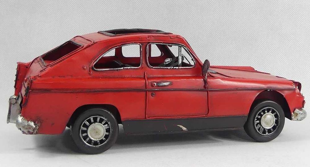 Metalowy model pojazd AUTO MG retro 31 cm