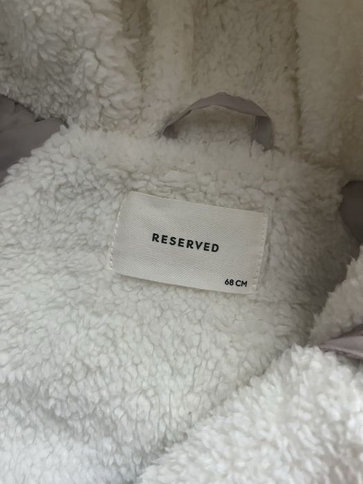 Зимовий дитячий комбінезон конверт для дівчинки reserved 68см