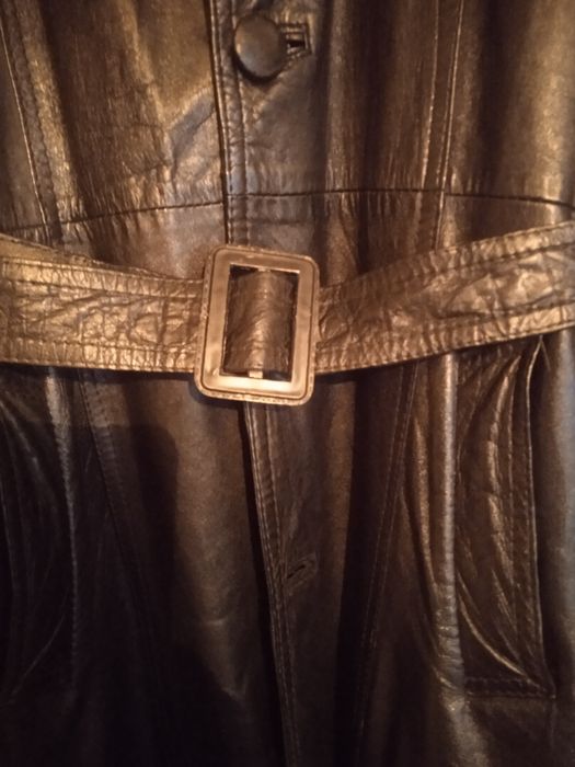 Плащ кожаный мужской