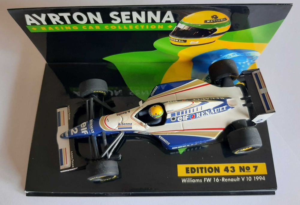 Ayrton Senna F1 Williams FW16 1994 Minichamps Águas Livres • OLX.pt