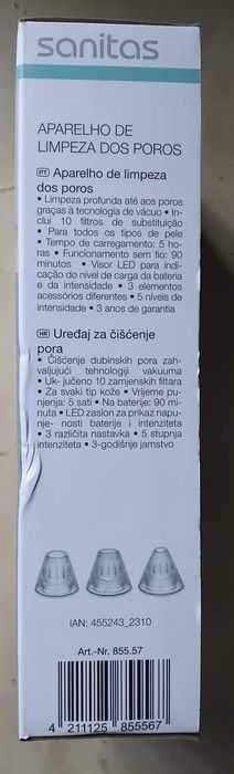 Aparelho de limpeza de poros Sanitas