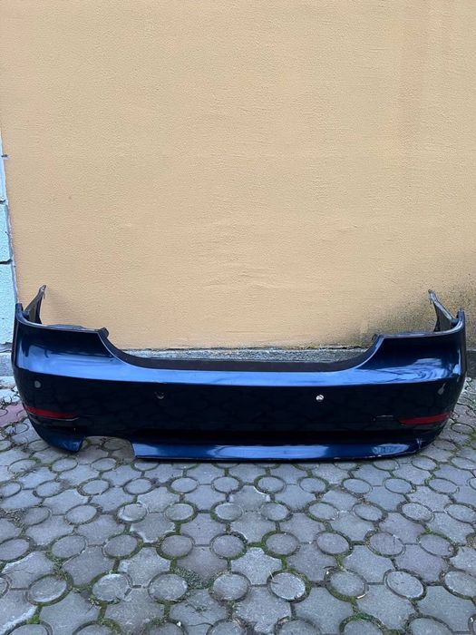 BMW E60 задній бампер дорест , колір 317 orient blau під парктроники