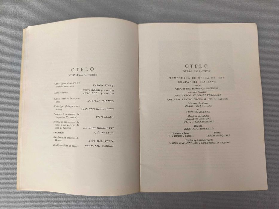 OTELO - VERDI – 
Programa Ópera S. Carlos