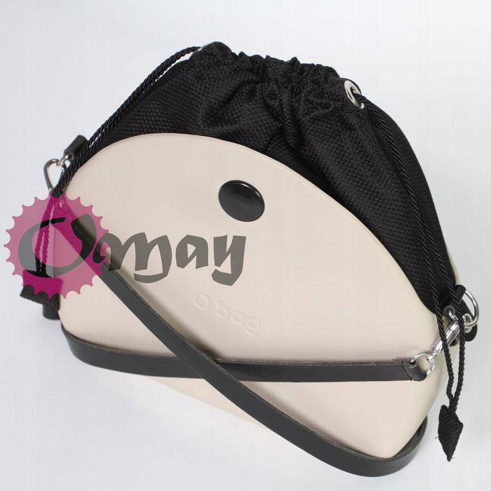 organizer OBAG MOON LIGHT czarny struktura elegancka 2 kieszenie OMAY