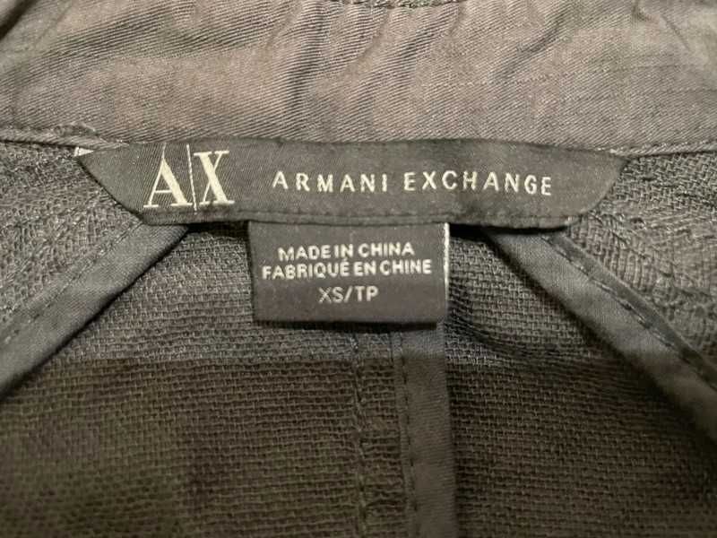 Kurtka Armani Exchange XS szara grafitowa wiosna wiosenna