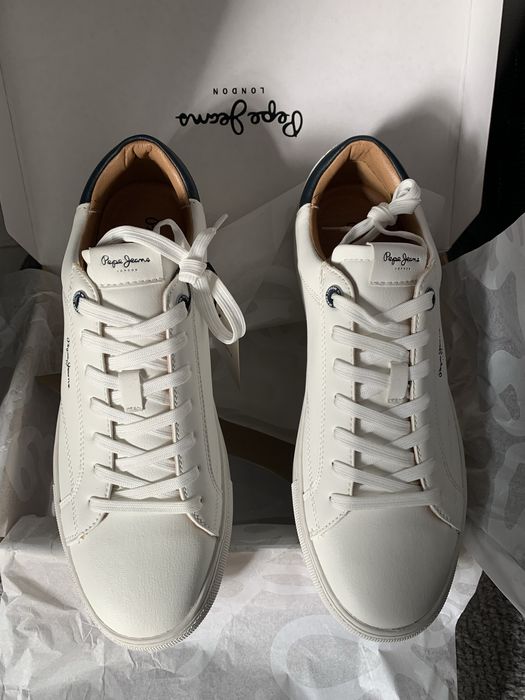 Tênis Pepe Jeans em couro- Branco-Tamanho44-Novos