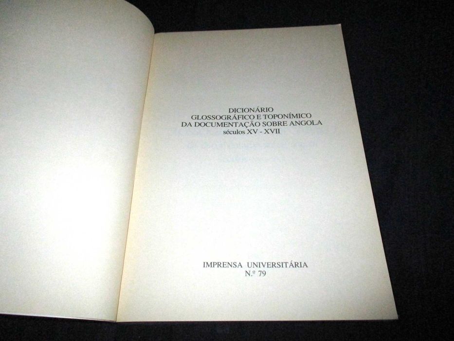 Livro Dicionário Glossográfico e Toponímico Adriano Parreira