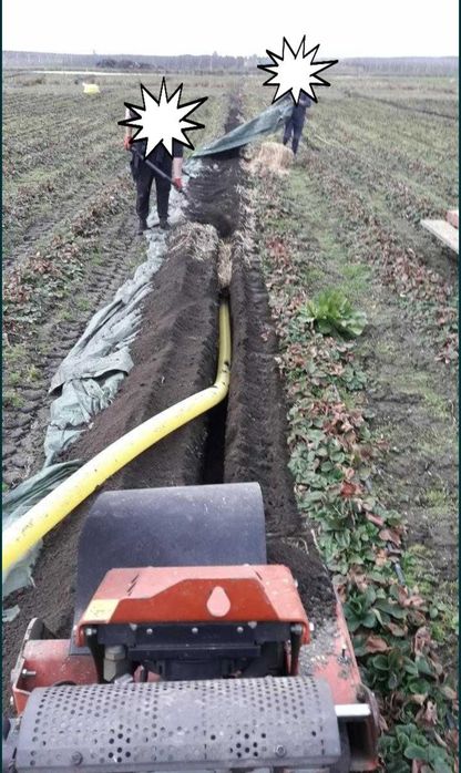 Nawodnienia kompleksowe Wykopy liniowe koparką łańcuchową melioracje.