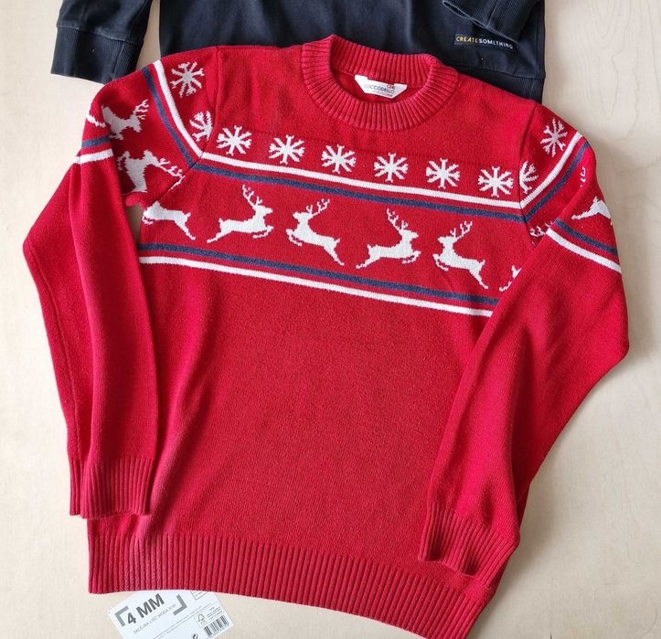 2 X Sweter ŚWIĘTA + bluzka r.146 cm COCCODRILLO bawełna 100%