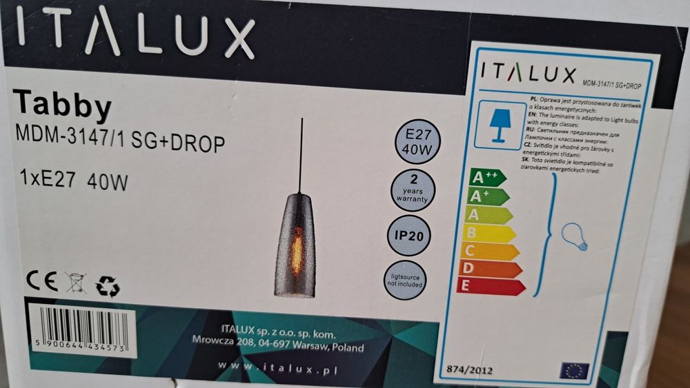 Italux tabby MDM-3147/1 SG+DROP