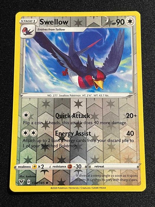 Pokémon Card Swellow 134/185 Vivid Voltage