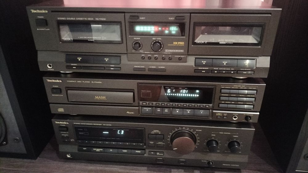 Wieża Technics Amplituner CD Deck