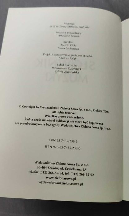 Książka słownik muzyki