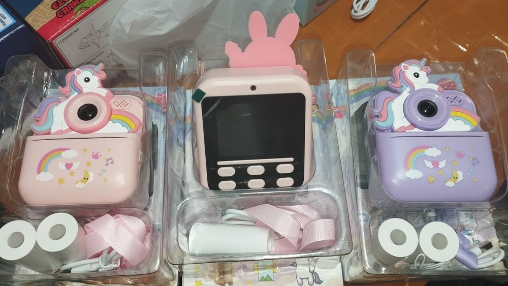 Дитячий фотоапарат з миттєвим друком, з милими звірюшками