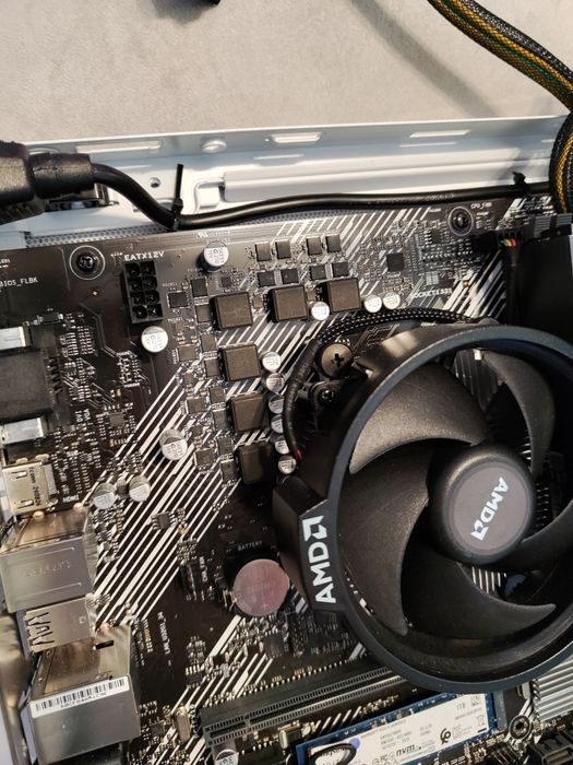 Материнська плата Asus  B450M + AMD Ryzen 5 5500