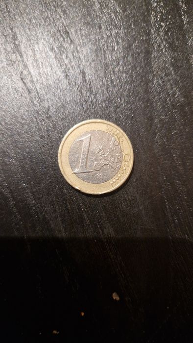 Moeda de 1€ de mocho, da grecia de 2002.