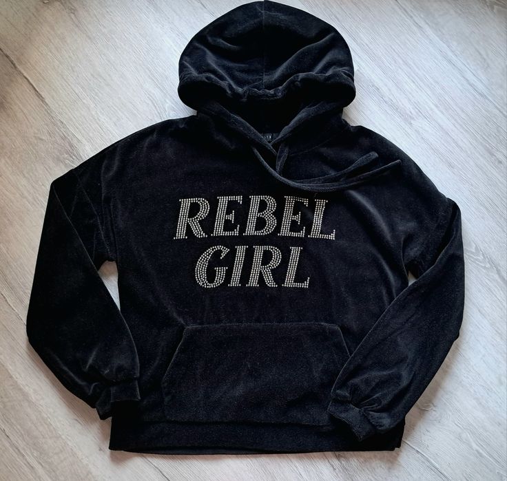 Mohito Bluza Aksamit Napis Cyrkonie XXS