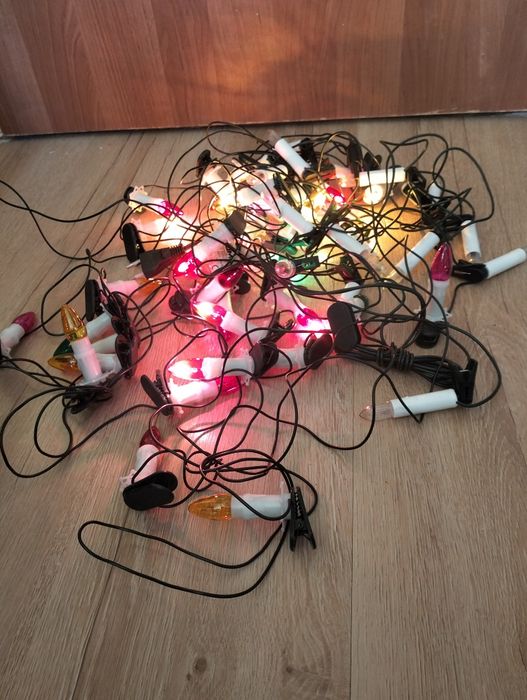 Lampki choinkowe z PRL