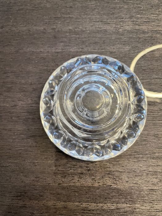 Pamiątka PRL świecznik mały kryształowy jak nowy