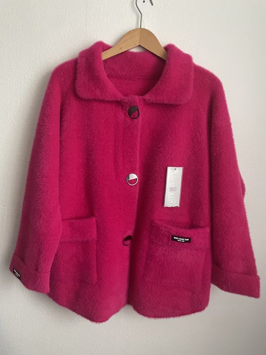 Kurtka bomberka bonita alpaka fuksja