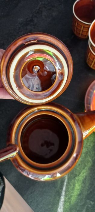 Pruszków 3 filiżanki 4 spodki i dzbanuszek bdbk Pruszków bdb