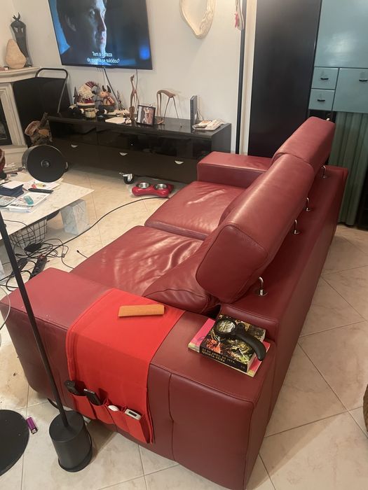 Sofa de couro Octosolido
