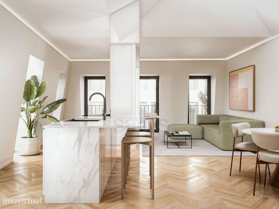 Apartamento T1 novo, no Aura, em Lisboa