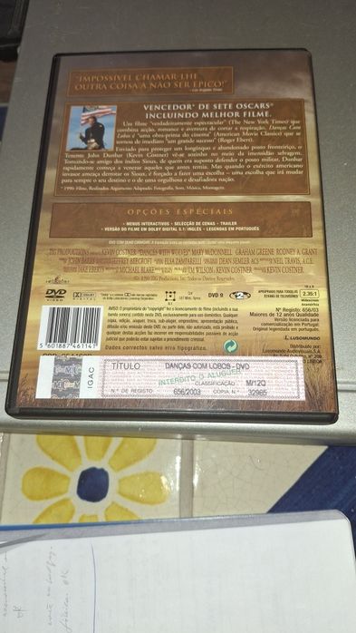 Danças com Lobos dvd Kevin Costner