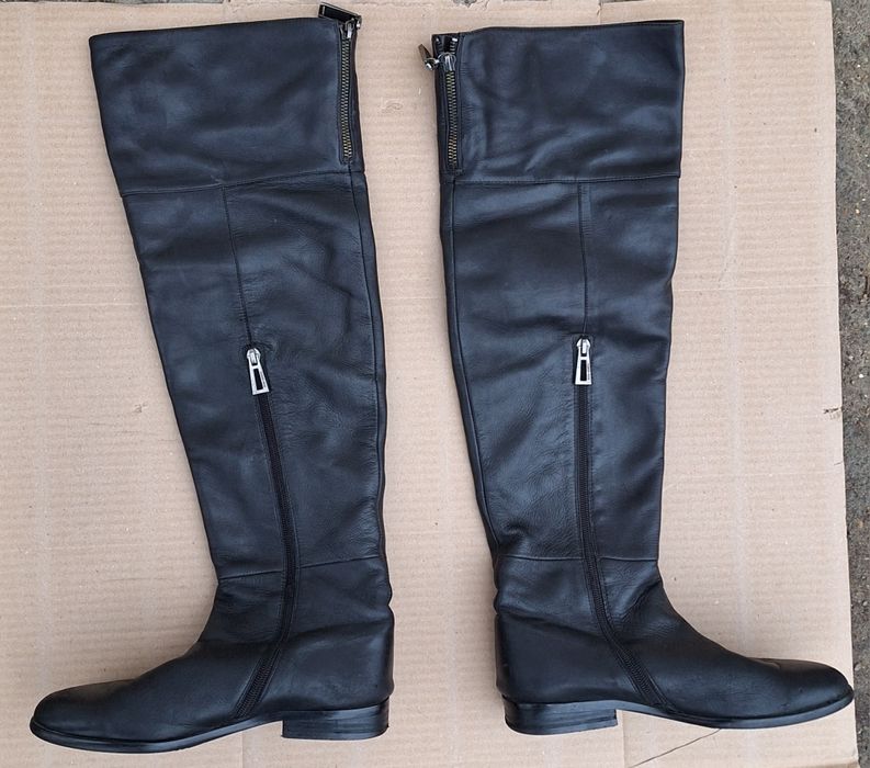 Сапоги - Ботфорты кожаные