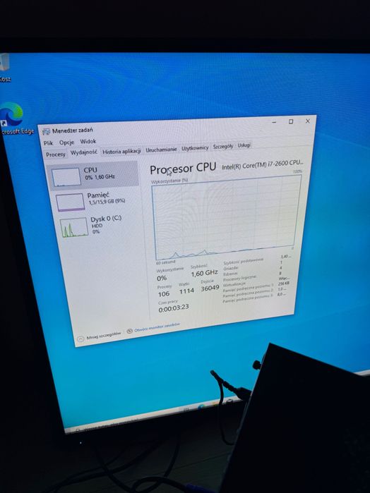 Komputer gamingowy i7 + GTX 1050 Ti | 16GB RAM | SSD 500GB