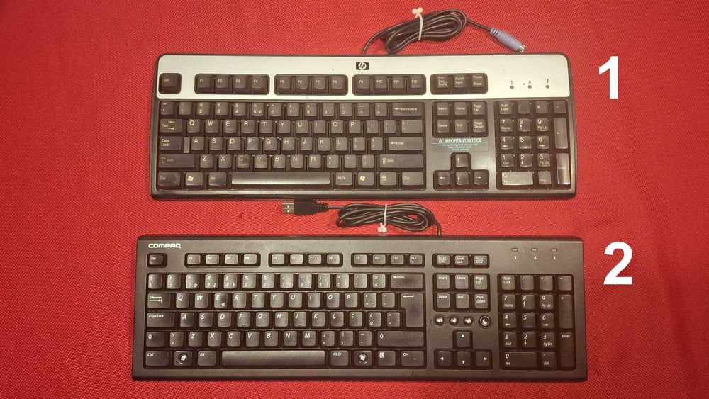 Teclados e Ratos PS2, DIN, USB