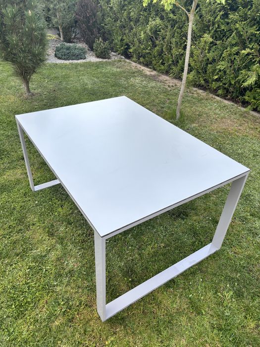 Stół ogrodowy 140x100 aliminium + trespa