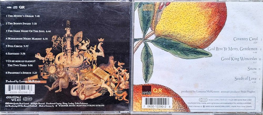 2 CDs Loreena McKennitt - The Mask and Mirror + A Winter Garden